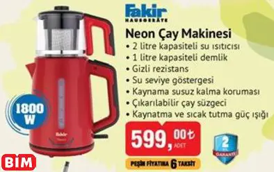 FAKİR NEON ÇAY MAKİNESİ FAKİR NEON ÇAY MAKİNESİ